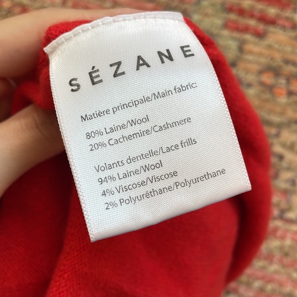 Sézane red sweater - Picture 2 of 2